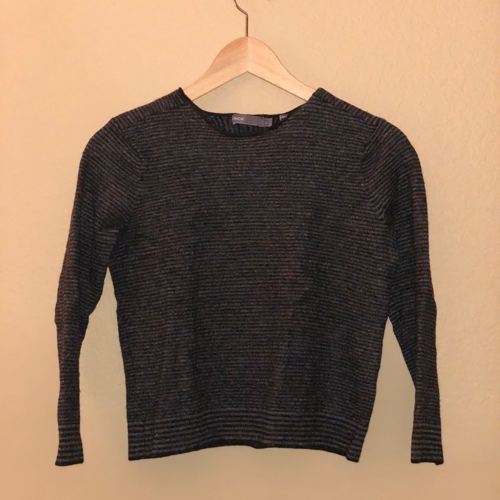 Vince kids wool and linen blend sweater